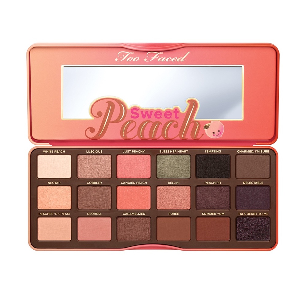 Two faced eatable peach pallet
