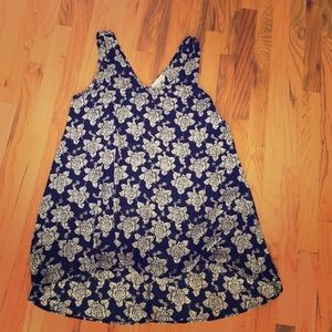 Printed threads floral tunic