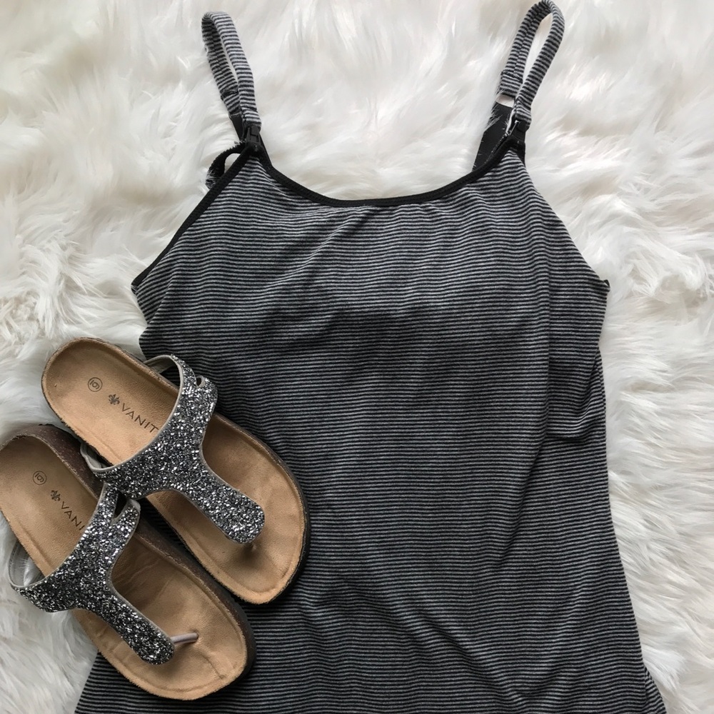 Clip down nursing/ maternity tank