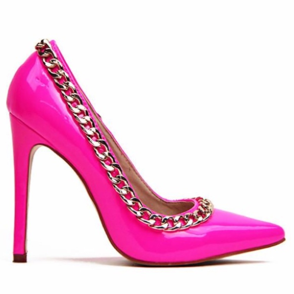 RKG (Red Kiss Girl) Neon Pink Pumps