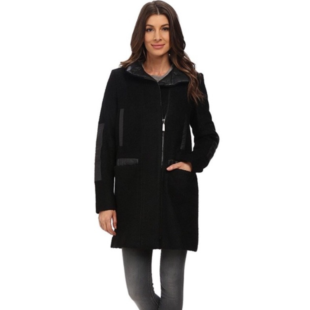 Vince Camuto Black Wool Coat