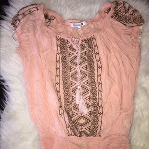 Forever 21 Peachy Tribal Top.