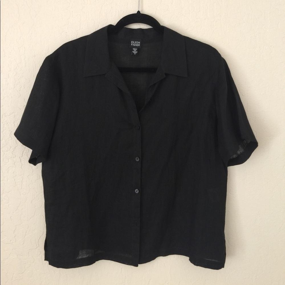 EILEEN FISHER Like New Linen Blouse