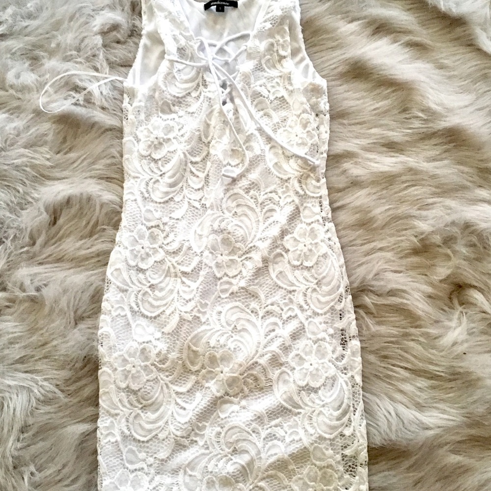 NWOT!! White lace dress