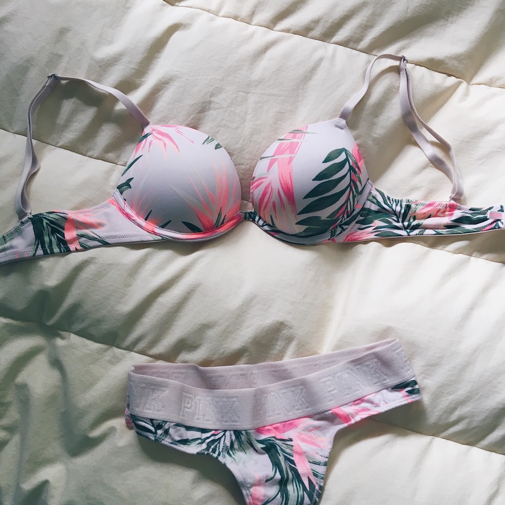 NEW tropical bra and panties set - Picture 2 of 5