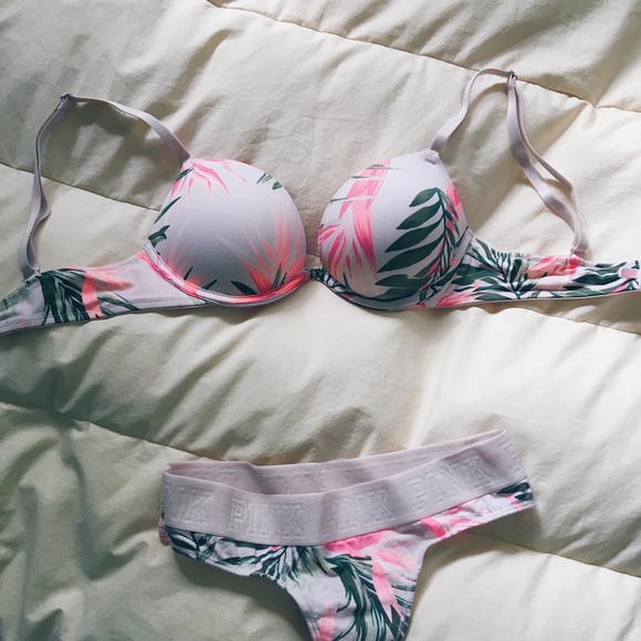 NEW tropical bra and panties set - Picture 2 of 5