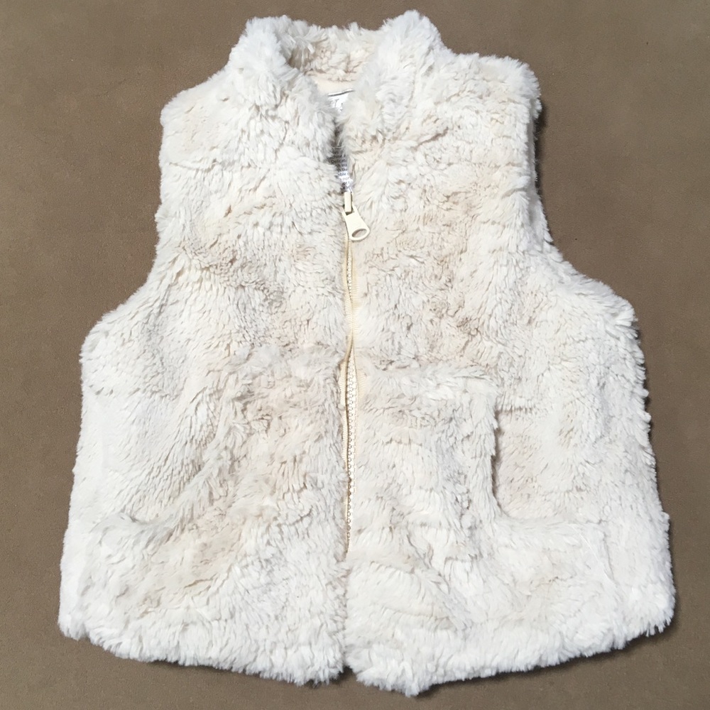 Faux fur vest 18 months