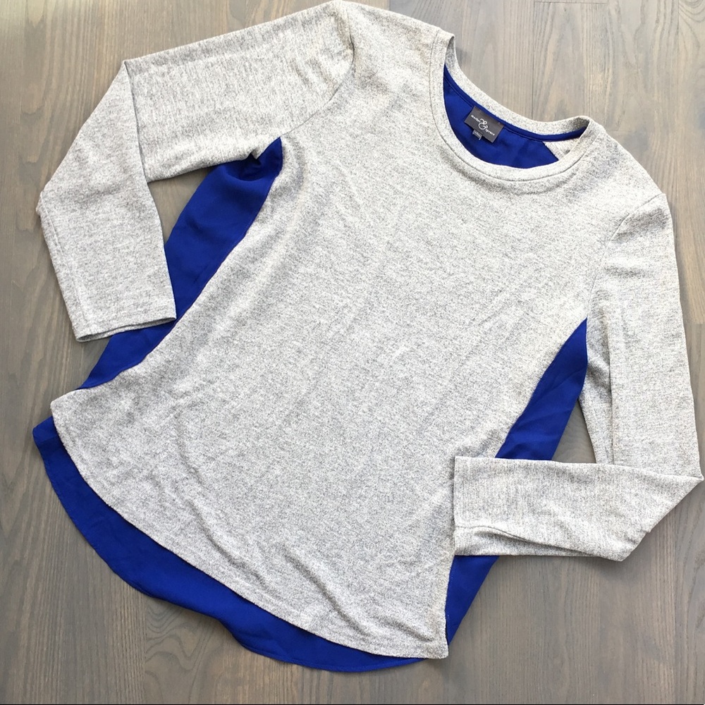 Stitch fix mixed media top