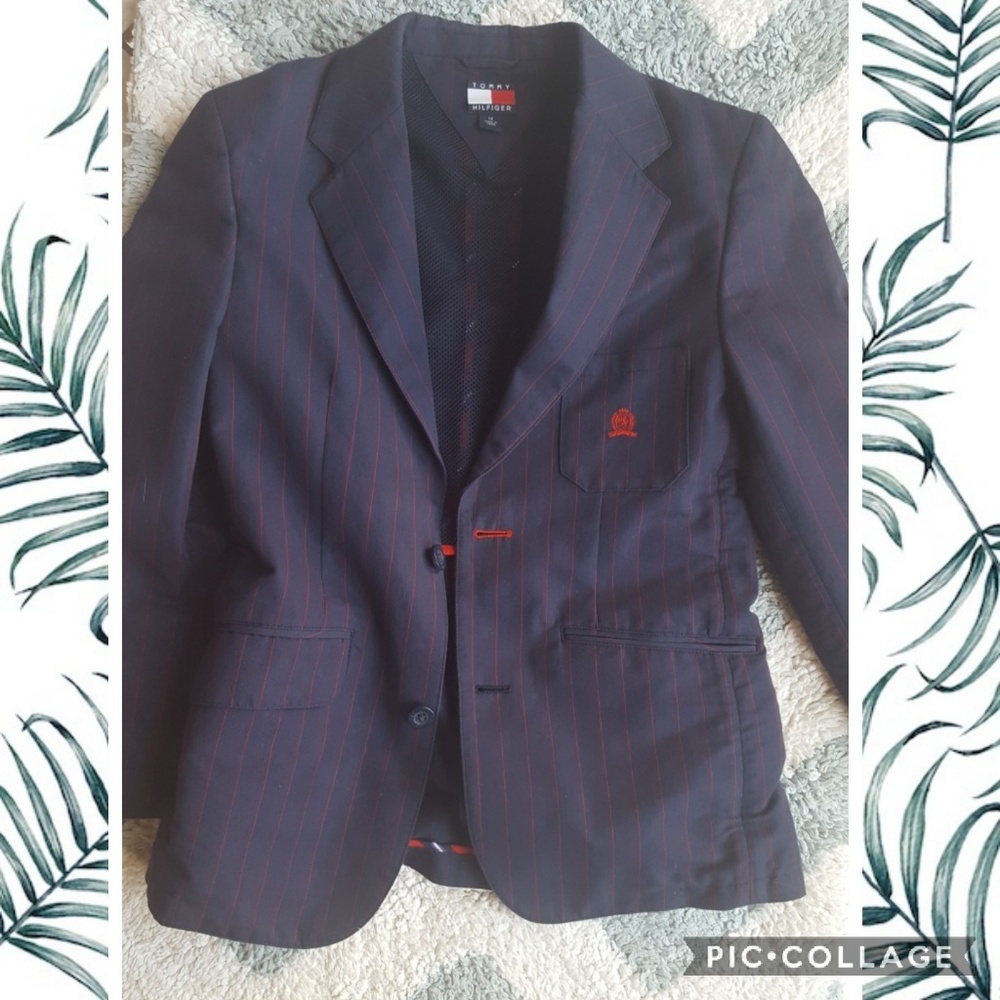 Tommy Hilfiger Navy Blue Preppy Blazer