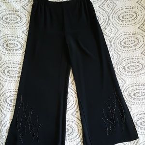 Adrianna Papell Georgette black palazzo pants