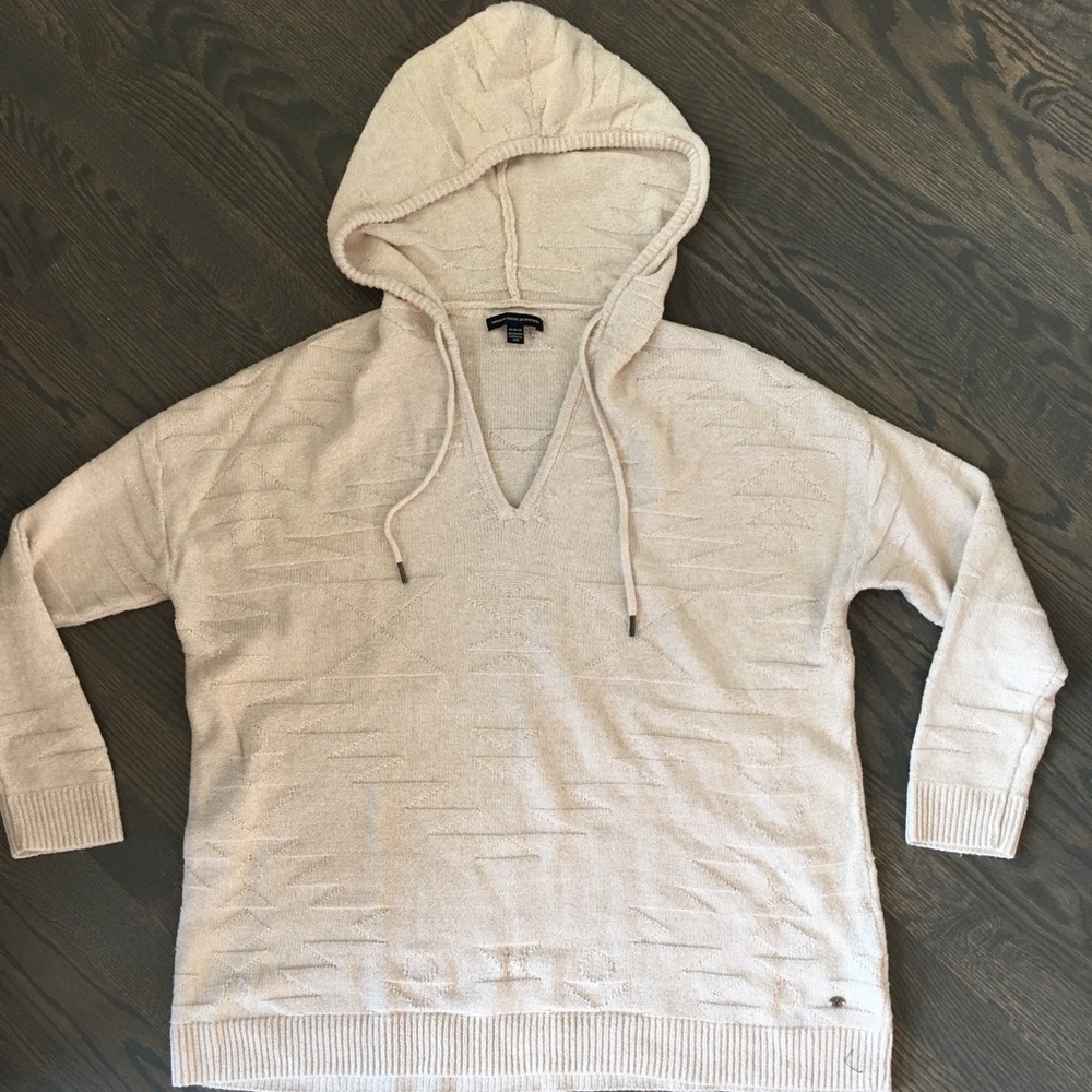 AMERICAN EAGLE lightweight hooded poncho hoodie