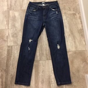 K Jordan distressed denim jeans
