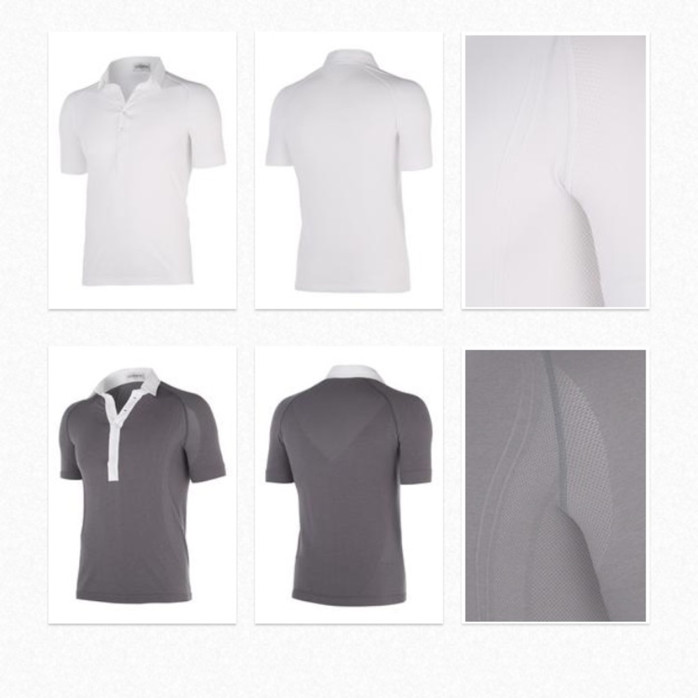 Bundle two men's competition riding shirts