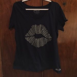 Navy Seven7 brand by Lane Bryant tee