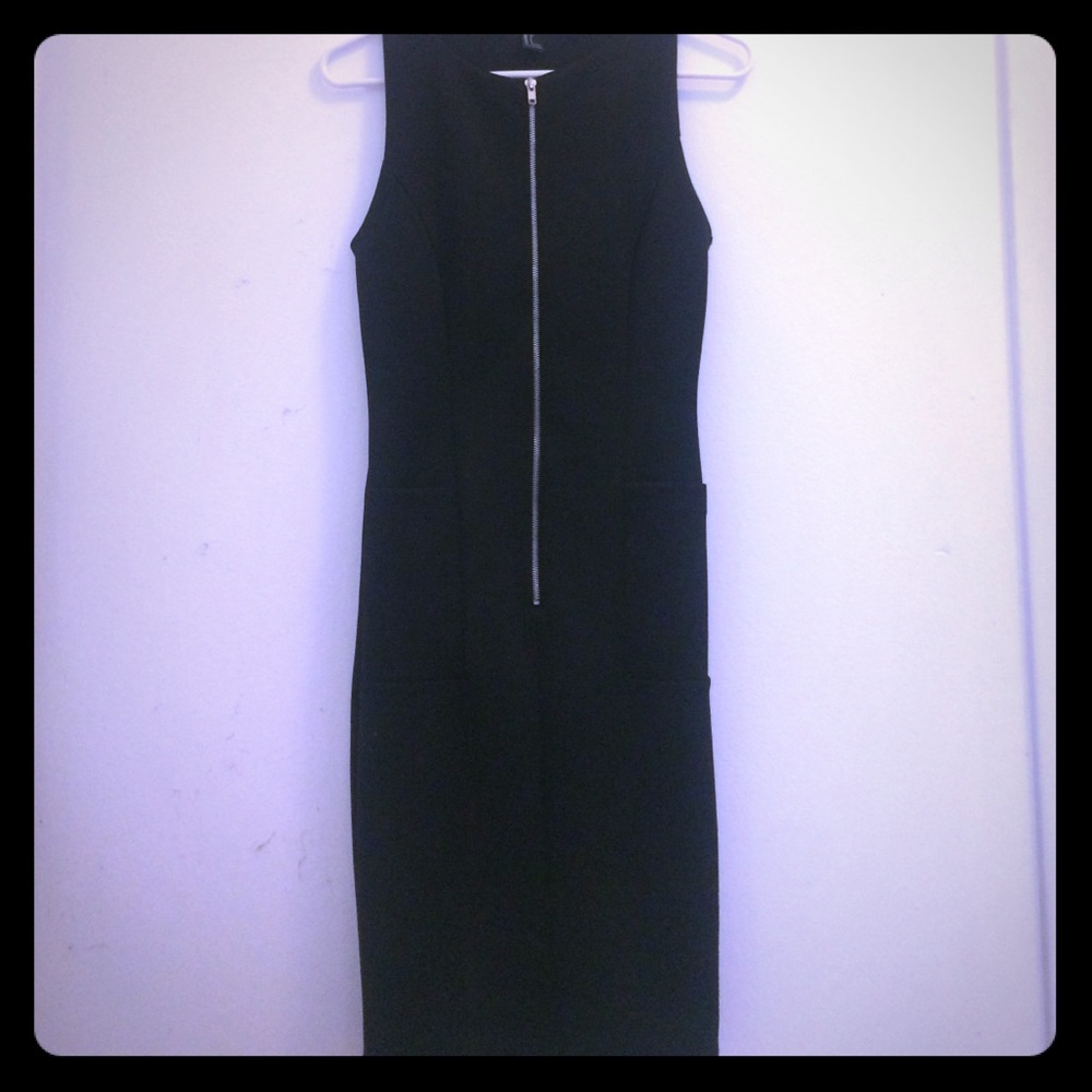 Forever 21 Black "wetsuit" dress