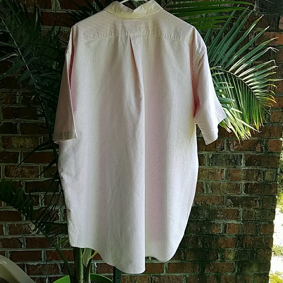 Ralph Lauren Pink & White Pinstripe Classic Fit Shirt Size XXL - Picture 4 of 9