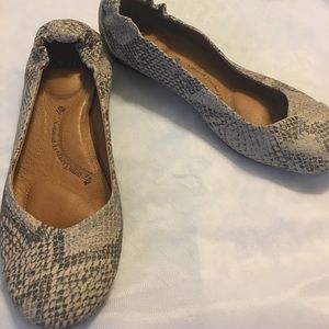 Sofft snake print ballet flats
