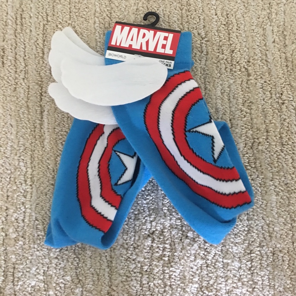 Captain America Socks (new with tags)
