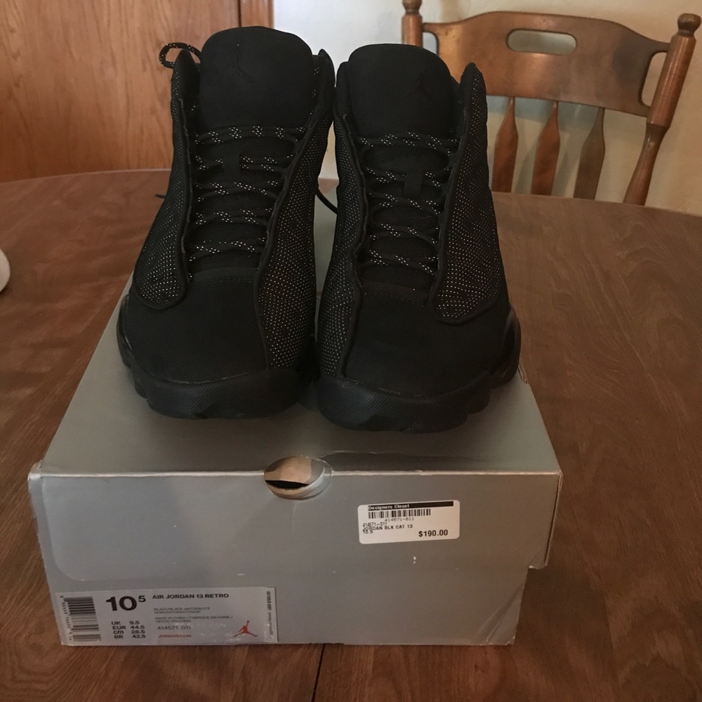 Jordan 13 Blackcat. Used.