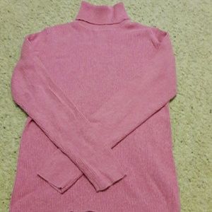 Pink ribbed oldnavy turtleneck