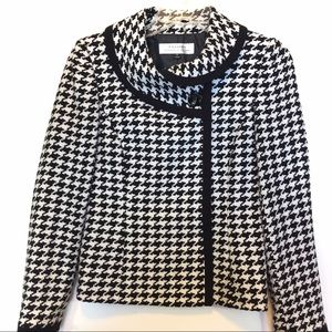 Tahari Houndstooth Blazer