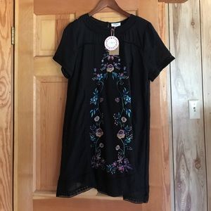 NWT Black floral dress