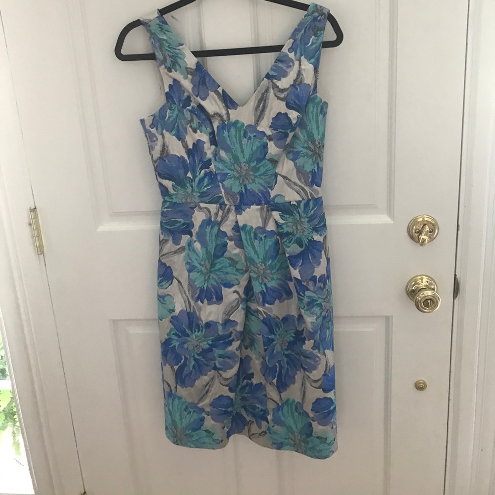 Kay Unger dress.. floral design with beadwork