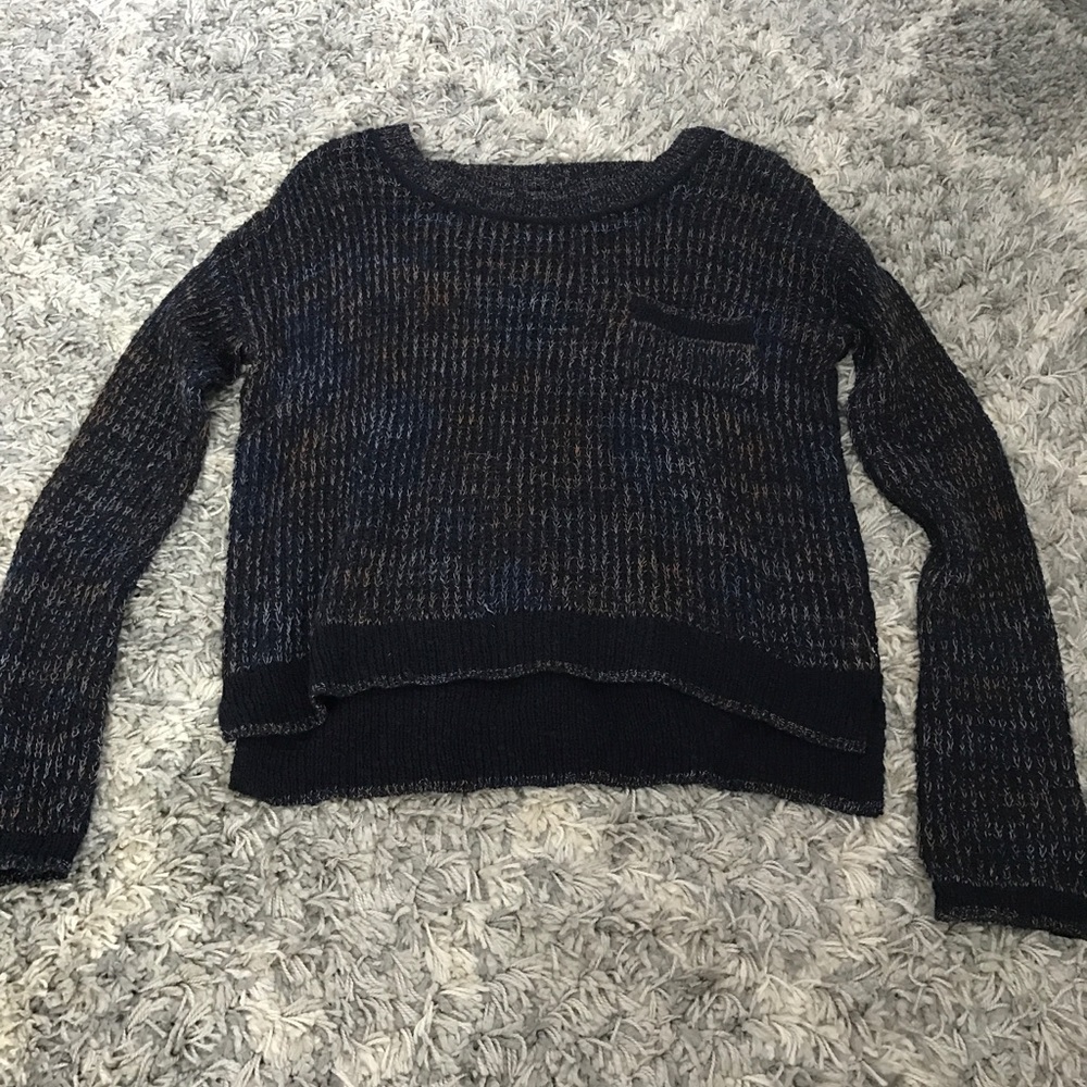 Free People Knit Sweater with lace back