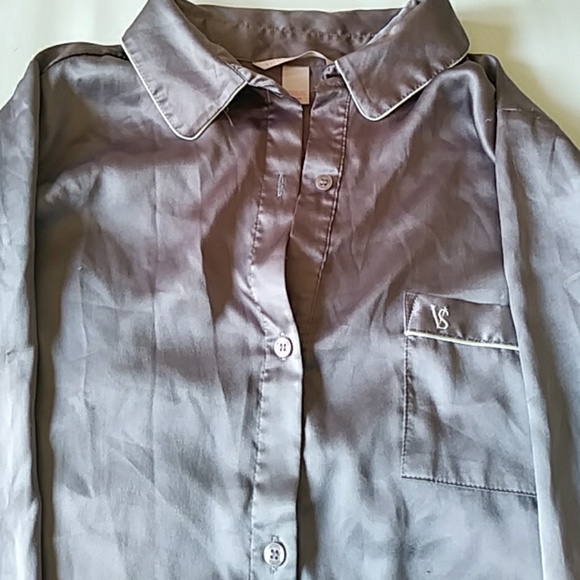 Victoria's secret grey metallic night shirt. - Picture 1 of 4