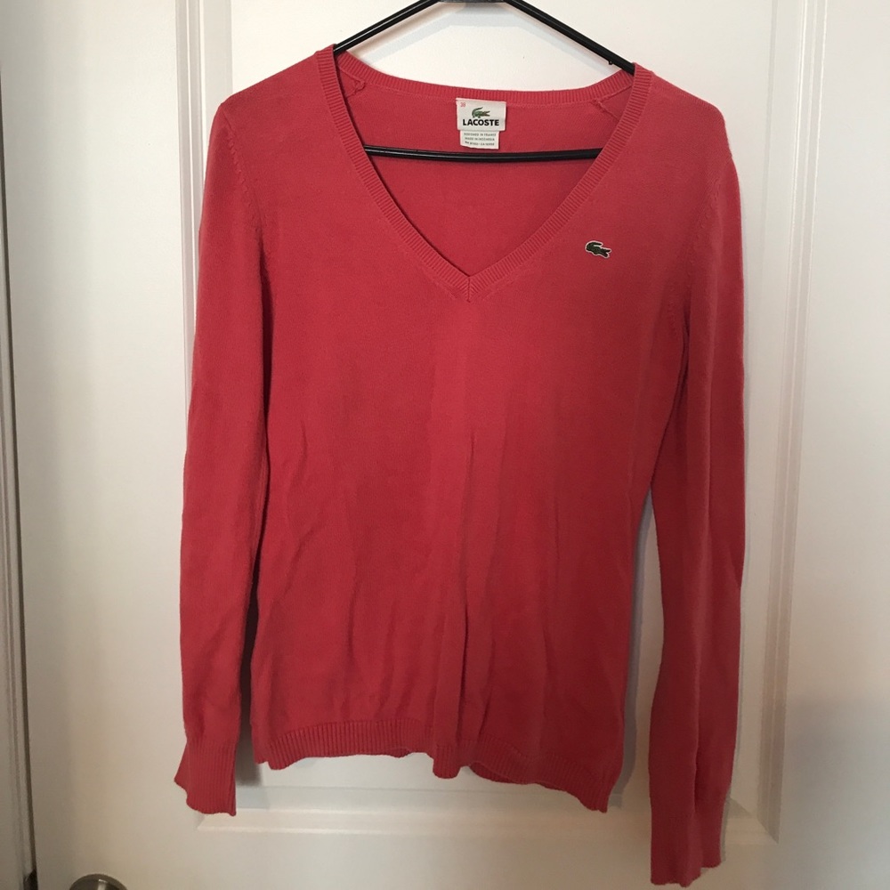 Lacoste coral cardigan - m