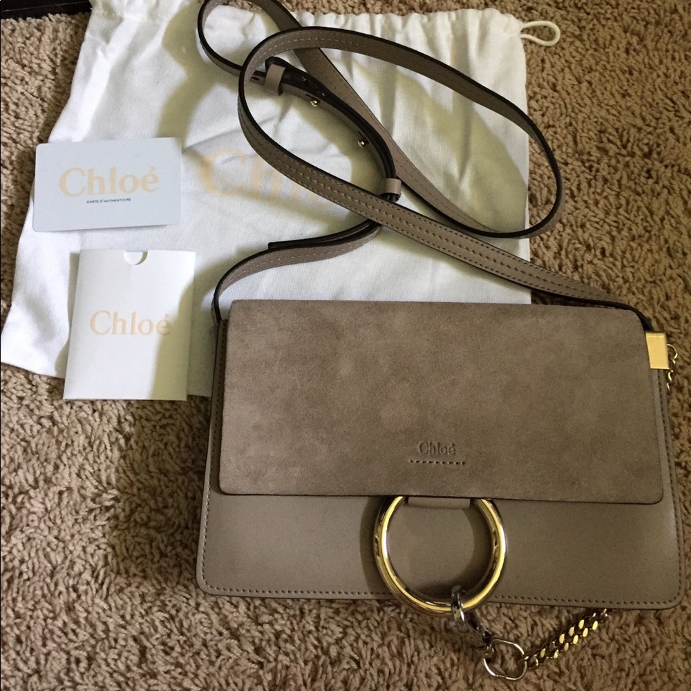JUST REDUCED! BNWT Chloe Faye bag in Motty Grey