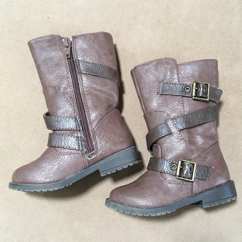 Kenneth Cole Reaction tall brown boots