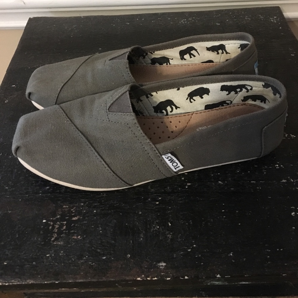 Toms Grey Flats