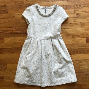 A-Line heathered white dress