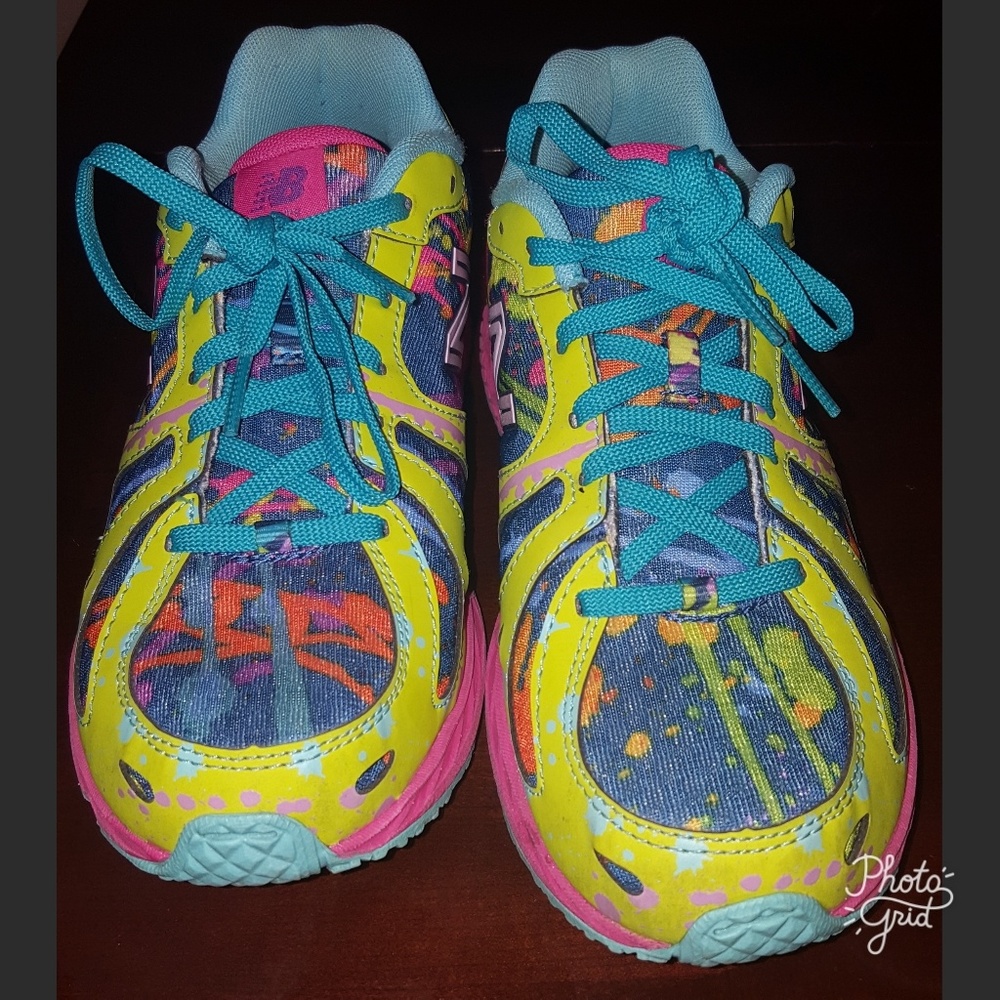 Little girls multi colored New Balance