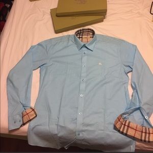 Burberry Brit dress shirt pale blue