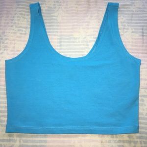 Baby Blue Cropped Tank