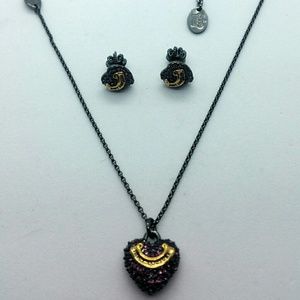 Juicy Couture necklace and earrings set