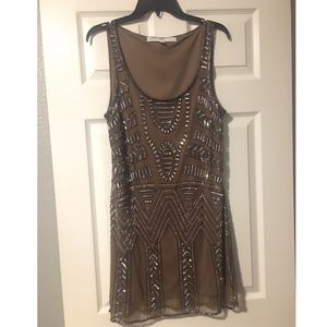 Formal Dress - Flapper Dress - Beaded Dress