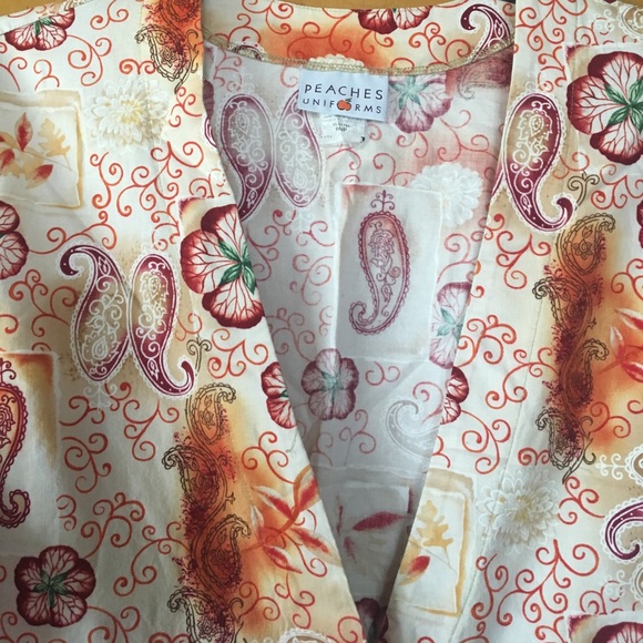 Fall Design Scrub Jacket - Picture 2 of 2