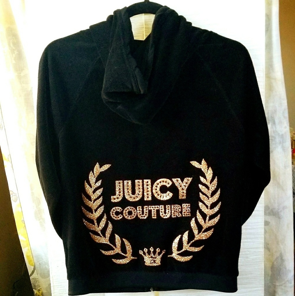 Juicy Couture Velour Track Jacket Size M