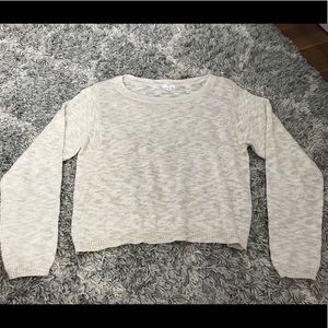 Cropped knit sweater