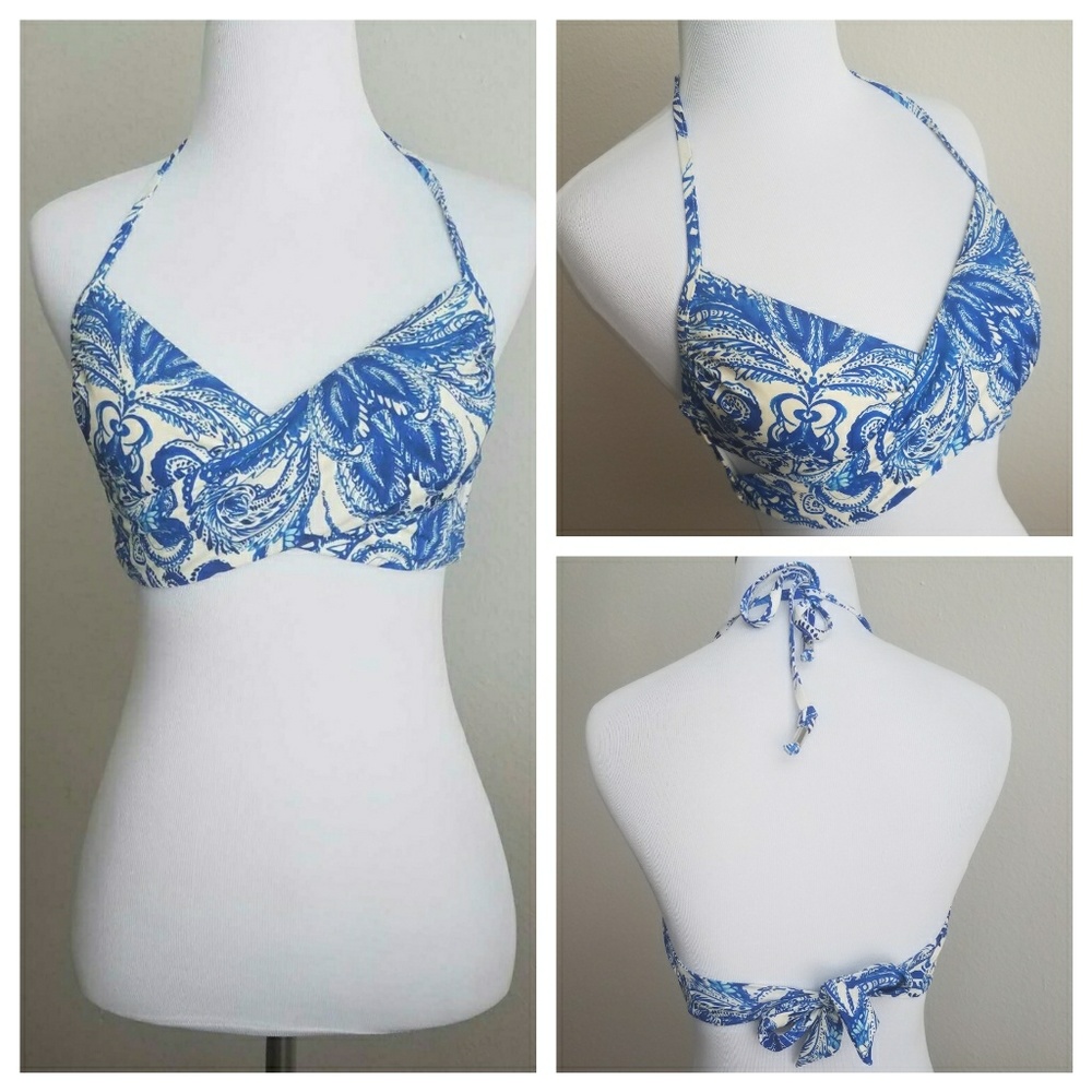 *Final* H&M Paisley Print Halter Bikini Top
