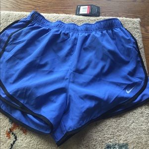 Blue/black Nike tiempo shorts