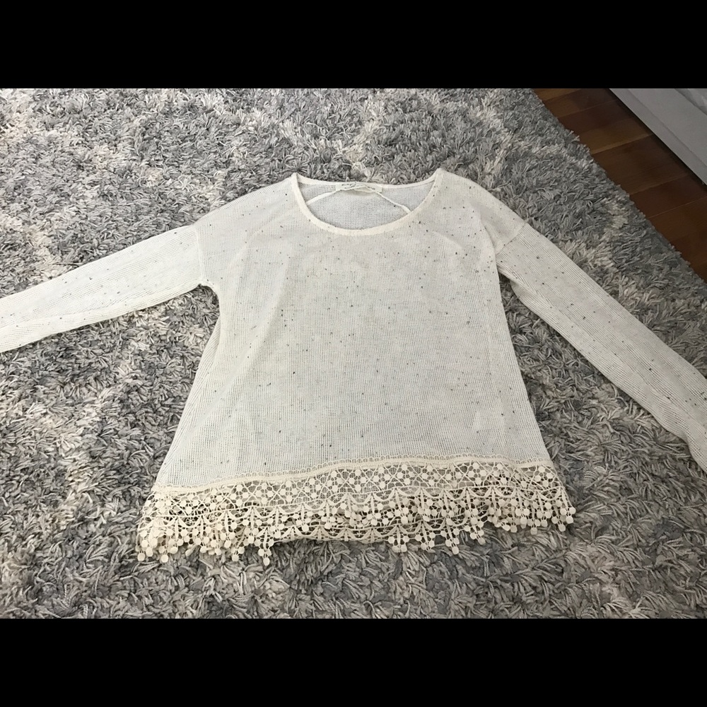 Vintage Havana Lace Detailing Sweater