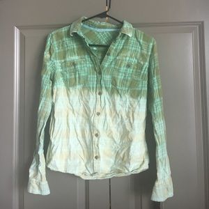 bleach dip dye flannel
