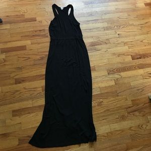 J. Crew Racer back black maxi