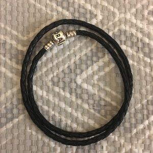 Pandora leather wrap bracelet