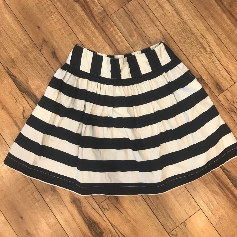 Nautical striped skirt