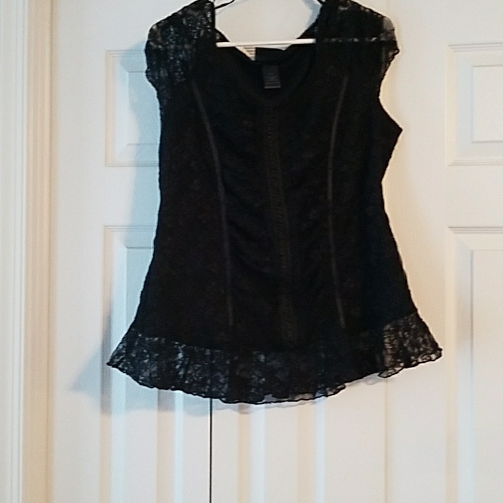 Black lace shirt